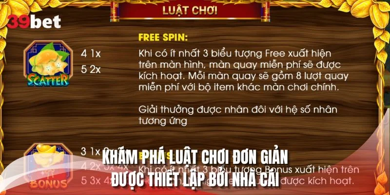 Khám phá luật chơi đơn giản được thiết lập bởi nhà cái