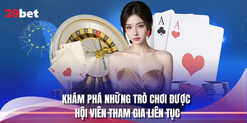 Khám phá những trò chơi được hội viên tham gia liên tục
